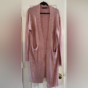 Chaps Women's Pink Open Front Cardigan